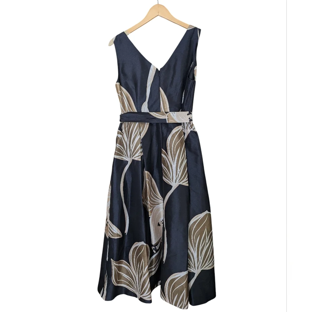 NEW...Donna Karan New York Faux Wrap Tie Waist Cocktail Dress.. Size 12 - Picture 7 of 9